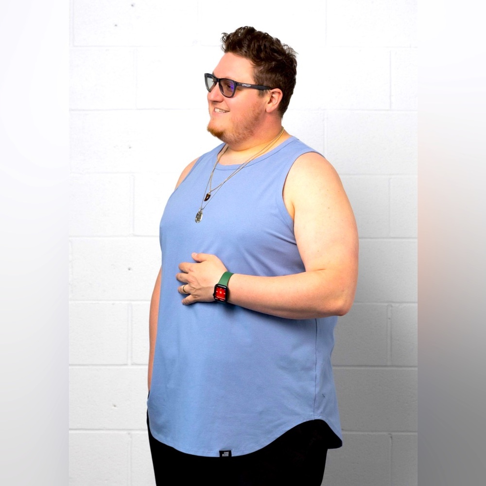 ONEBONE - Men’s Light Blue Tank Top, Size “3”